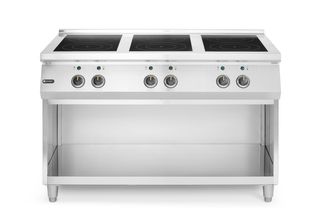 Induktionsherd mit 6 Kochfeldern, HENDI, 400V/25500W, 1200x700x(H)890mm