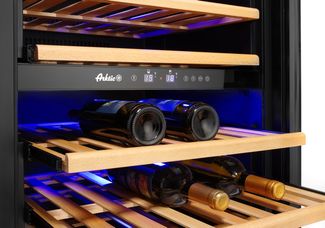 Wine cooler, 2-zone, 72 bottles, Arktic, 232L, 220-240V/110W, 595x675x(H)1215mm 1
