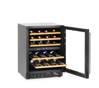 Wine cooler, 2-zone, 46 bottles, Arktic, 133L, 220-240V/90W, 595x646x(H)830mm 1