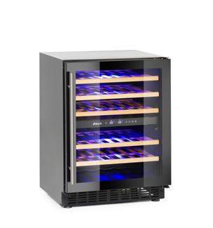 Wine cooler, 2-zone, 46 bottles, Arktic, 133L, 220-240V/90W, 595x646x(H)830mm 1