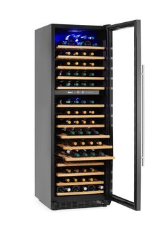 Wine cooler, 2-zone, 160 bottles, Arktic, 447L, 220-240V/150W, 595x730x(H)1784mm 1