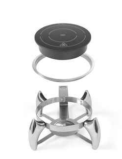 Indukcinis kaitinimo elementas 800 W, Fine Dine, Juodas, 230V/800W, ⌀245x(H)80mm