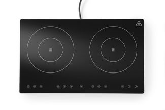 Double induction cooker, HENDI, Kitchen Line, 230V/3500W, 608x370x(H)61mm 1