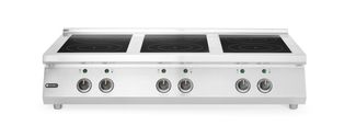 Płyta indukcyjna, 6 palników, HENDI, 3x3.5 kW hobs & 3x5 kW hobs, 400V/25500W, 1200x700x(H)311mm 1