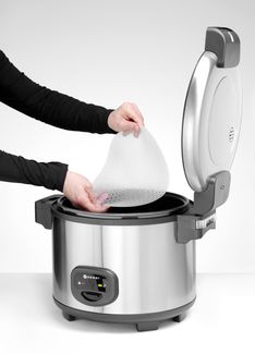 Rice cooker & warmer 5.4 l, HENDI, Profi Line, 5,4L, 230V/1950W, 513x422x(H)380mm 1