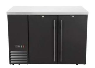 Chłodnicza lada barowa, pełne drzwi, Arktic, 4 półki, 283L, czarny, 230V/185W, 1217x631x(H)865mm 1