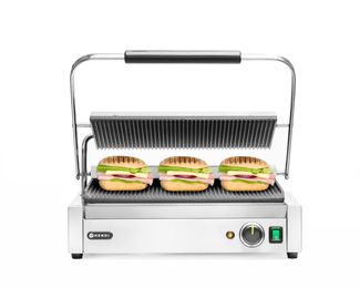 Contact grill Panini XL, HENDI, 230V/2700W, 548x464x(H)216mm 1