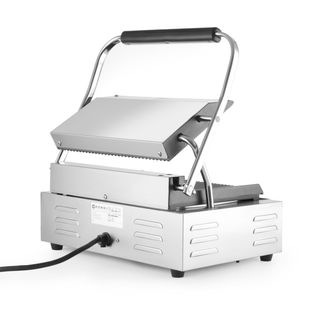 Contact grill Panini, HENDI, ribbed top and bottom, 230V/2200W, 430x375x(H)216mm 1