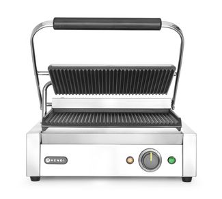 Contact grill Panini, HENDI, Silver, 220-240V/2200W, 430x375x(H)216mm