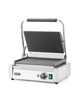 Grill kontaktowy Panini, HENDI, góra ryflowana, dół gładki, 230V/2200W, 430x375x(H)216mm