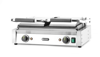 Contact grill - double grill, HENDI, ribbed top and bottom, 230V/3600W, 570x375x(H)216mm 1