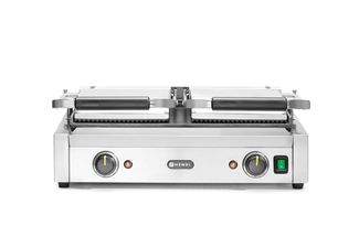 Contact grill - double version, HENDI, ribbed top and smooth bottom, 230V/3600W, 570x375x(H)216mm 1