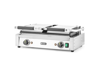 Contact grill - double version, HENDI, half smooth, half ribbed, 230V/3600W, 570x375x(H)216mm 1