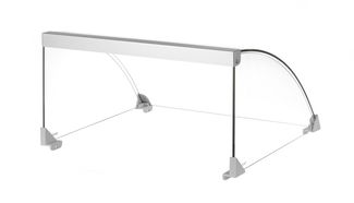 Sklenený kryty pre valcový ohrievač na párky, HENDI, pre ohrievač so 9 valcami s kódom 268605, 470x401x(H)250mm