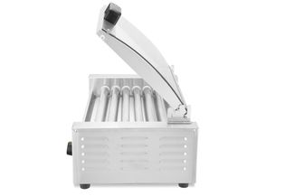 Gril na válečky, 1 zónový s energeticky úsporným krytem, HENDI, 230V/620W, 566x375x(H)259mm