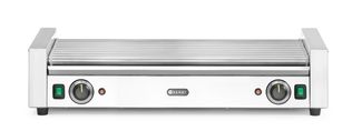 Gril na klobásy XL - 2 zónový, HENDI, Stříbrná, 220-240V/2000W, 732x590x(H)168mm