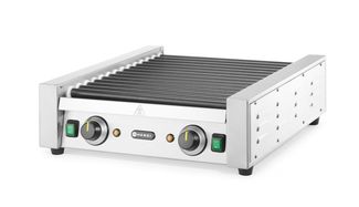 Asador de salchichas - dos zonas, HENDI, 14 rodillos, 230V/1480W, 520x650x(H)176mm