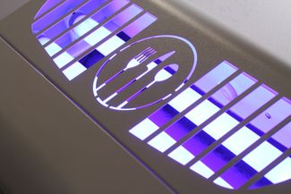 Insektenvernichter mit Klebeplatten 100 m², HENDI, 230V/30W, 544x285x(H)92mm