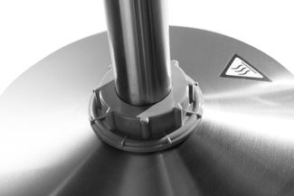 Patio Heater, HENDI, 12,5kW, ⌀770x(H)2200mm 1