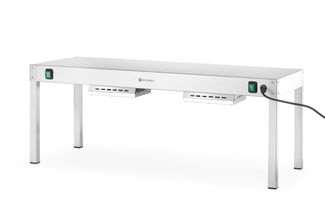 Most grzewczy, HENDI, srebrny, 230V/1000W, 1000x400x(H)400mm, Prostokątny 4