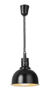 Kylančios ir nusileidžiančios šilumos lempos, kupolo formos, HENDI, Juodas, 230V/250W, ⌀250x(H)207mm 2