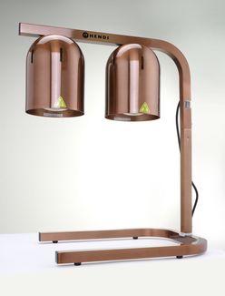 Lampa do podgrzewania potraw, podwójna, HENDI, miedziany, 230V/500W, 453x360x(H)790mm 3