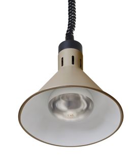 Lampa do podgrzewania potraw wisząca, stożkowa, HENDI, beżowy, 230V/250W, ⌀275x(H)250mm 1