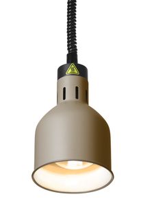 Lampa do podgrzewania potraw wisząca, cylindryczna, HENDI, beżowy, 230V/250W, ⌀175x(H)250mm 1