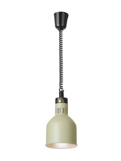 Lampa do podgrzewania potraw wisząca, cylindryczna, HENDI, zielony, 230V/250W, ⌀175x(H)250mm