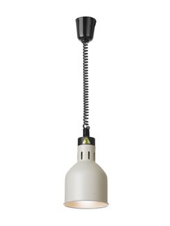 Lampa do podgrzewania potraw wisząca, cylindryczna, HENDI, biały, 230V/250W, ⌀175x(H)250mm
