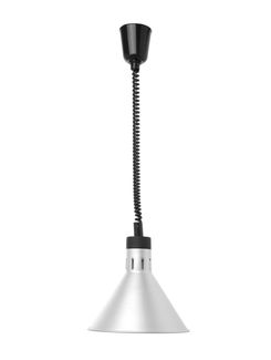 Lámpara de calor regulable, cónica, HENDI, Plateado, 230V/375W, ⌀275x(H)250mm
