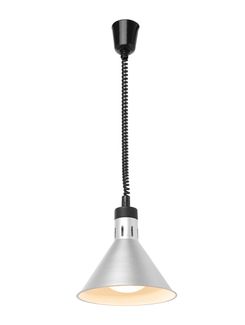 Koniska sildlampa ar pacelšanas un nolaišanas funkciju, HENDI, Sudraba, 230V/250W, ⌀275x(H)250mm