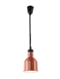 Lampa do podgrzewania potraw wisząca, cylindryczna, HENDI, miedziany, 230V/250W, ⌀175x(H)250mm