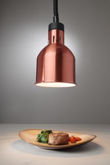 Pakabinama šildoma lempa, cilindrinė, HENDI, Varis, 230V/250W, ⌀175x(H)250mm 1