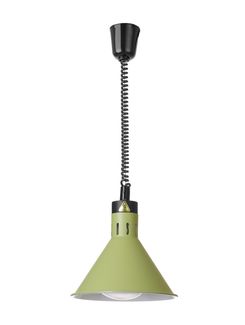 Koniska sildlampa ar pacelšanas un nolaišanas funkciju, HENDI, Zaļš, 230V/250W, ⌀275x(H)250mm