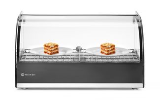 Heated countertop display, HENDI, single level, Black, 220-240V/800W, 554x376x(H)311mm 1