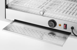 Heated countertop display, HENDI, single level, Black, 220-240V/800W, 554x376x(H)311mm 1