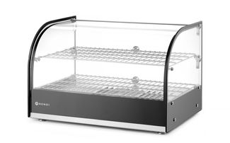 Heated countertop display two levels, HENDI, double level, Black, 220-240V/800W, 554x376x(H)376mm