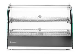 Witryna grzewcza podwójna, HENDI, podwójna, czarny, 220-240V/800W, 554x376x(H)376mm