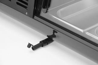 Witryna chłodnicza do sushi, Arktic, W zestawie pojemniki: 4x GN 1/3 (H) 40 mm., GN 1/3, czarny, 220-240V/190W, 1177x426x(H)296mm 1