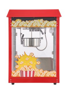 Popcorn machine, HENDI, Red, 230V/1155W, 560x420x(H)760mm