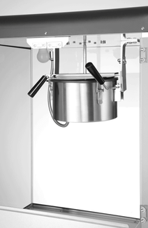 Popcorn machine, HENDI, 80L, Black, 220-240V/1155W, 560x445x(H)775mm 1