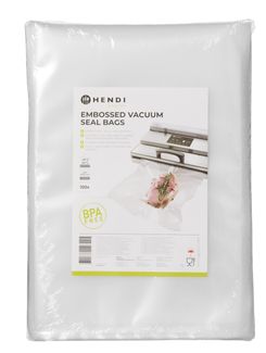 Embossed vacuum seal bags, HENDI, 100 pcs., 250x350mm