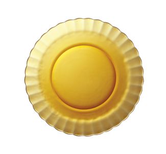 Dutá deska PICARDIE AMBER, Duralex, Oranžový, ⌀230x(H)20mm