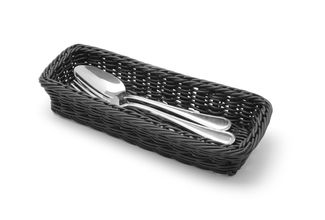 Koszyk na sztućce, HENDI, czarny, 270x100x(H)45mm