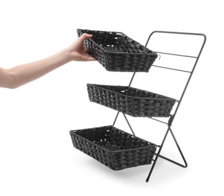 Basket display, HENDI, Black, 350x215x(H)600mm 1