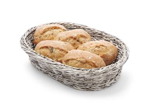 Bakery basket oval, HENDI, Light grey, 320x230x(H)70mm 2