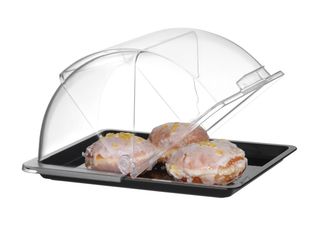 Roll-top display tray, HENDI, GN 1/2, Black, 325x265mm, Rectangular 1
