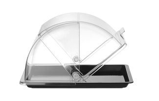 Roll-top display tray, HENDI, GN 1/2, Black, 325x265mm, Rectangular 1