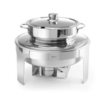 Podgrzewacz na pastę do zupy polerowany na wysoki połysk, HENDI, Profi Line, 10L, ⌀420x(H)380mm